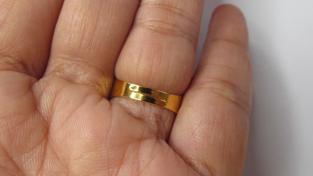 Light blue Women's Gold Plated Diamond Cocktail Ring