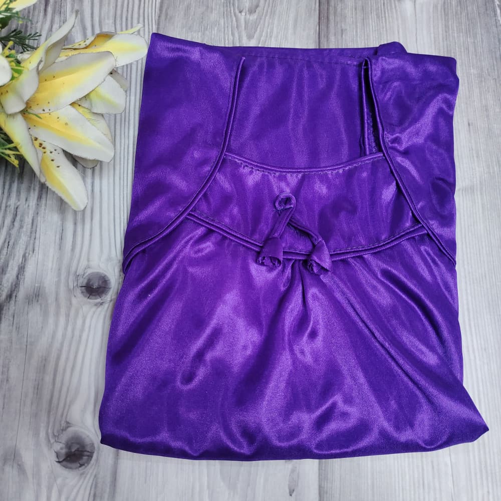 Purple Affordable Plain Lycra Nighty