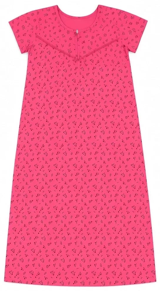 Fuchsia Pink Modal Fabric Nighty for Women 