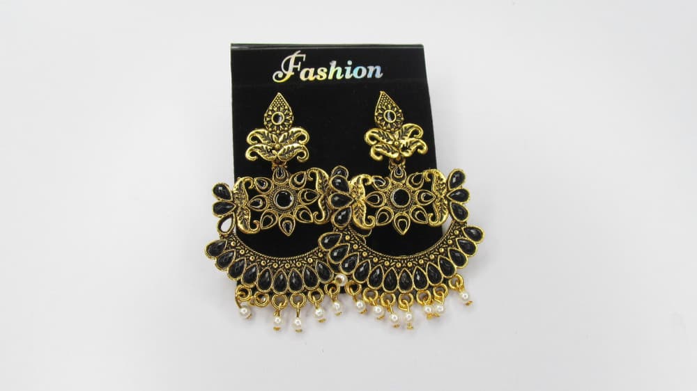 Black Women's Party wear Golden Earring