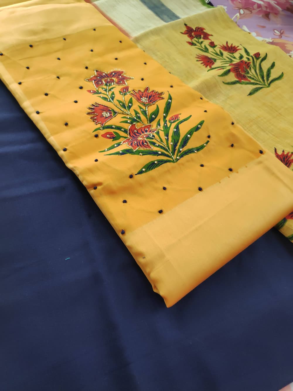 Yellow Boutique Style Party Wear Suit