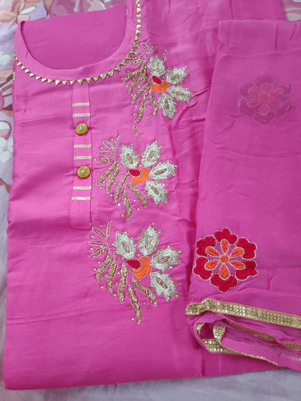 Pink Boutique Style Party Wear Suit