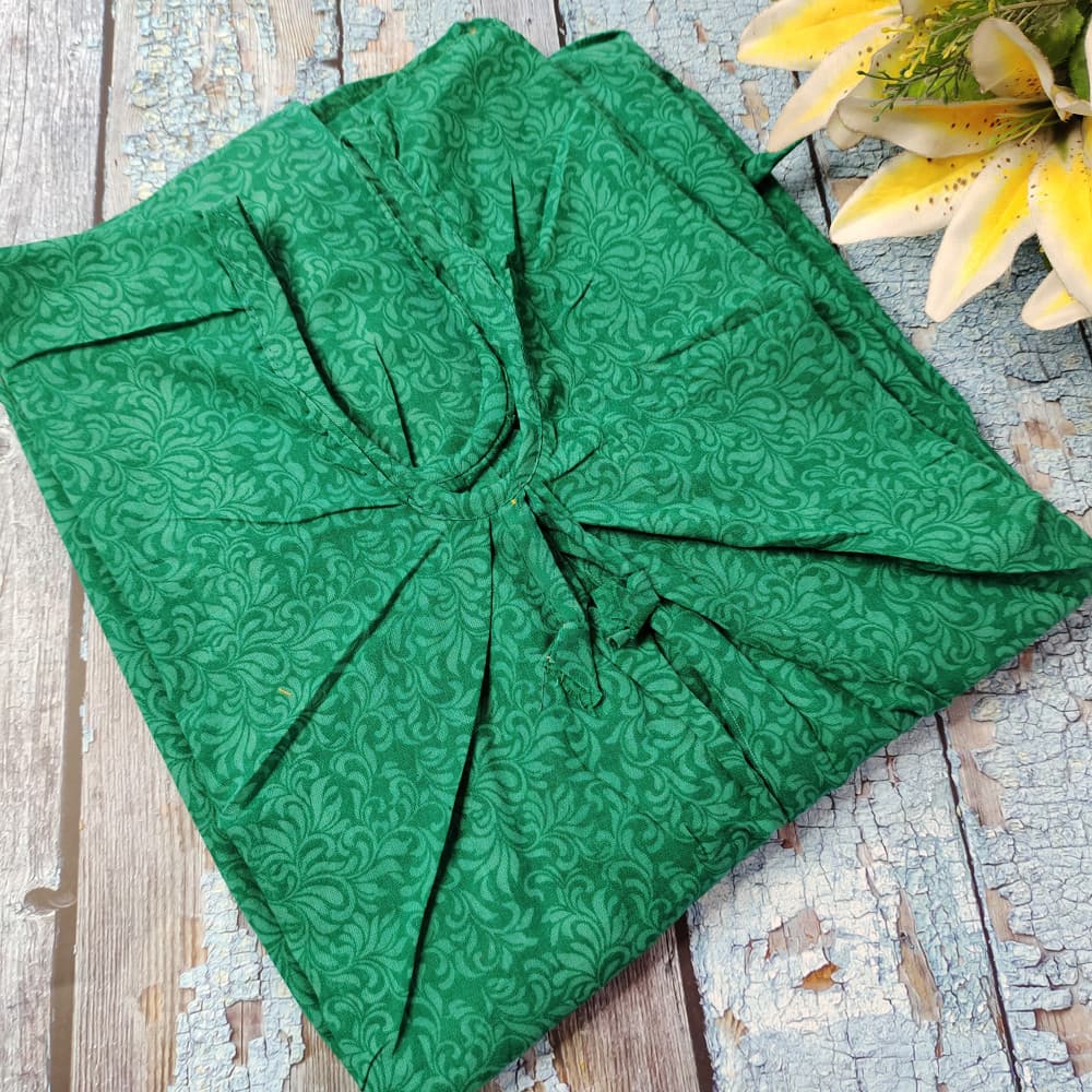 Green Cotton Printed Nighty for women