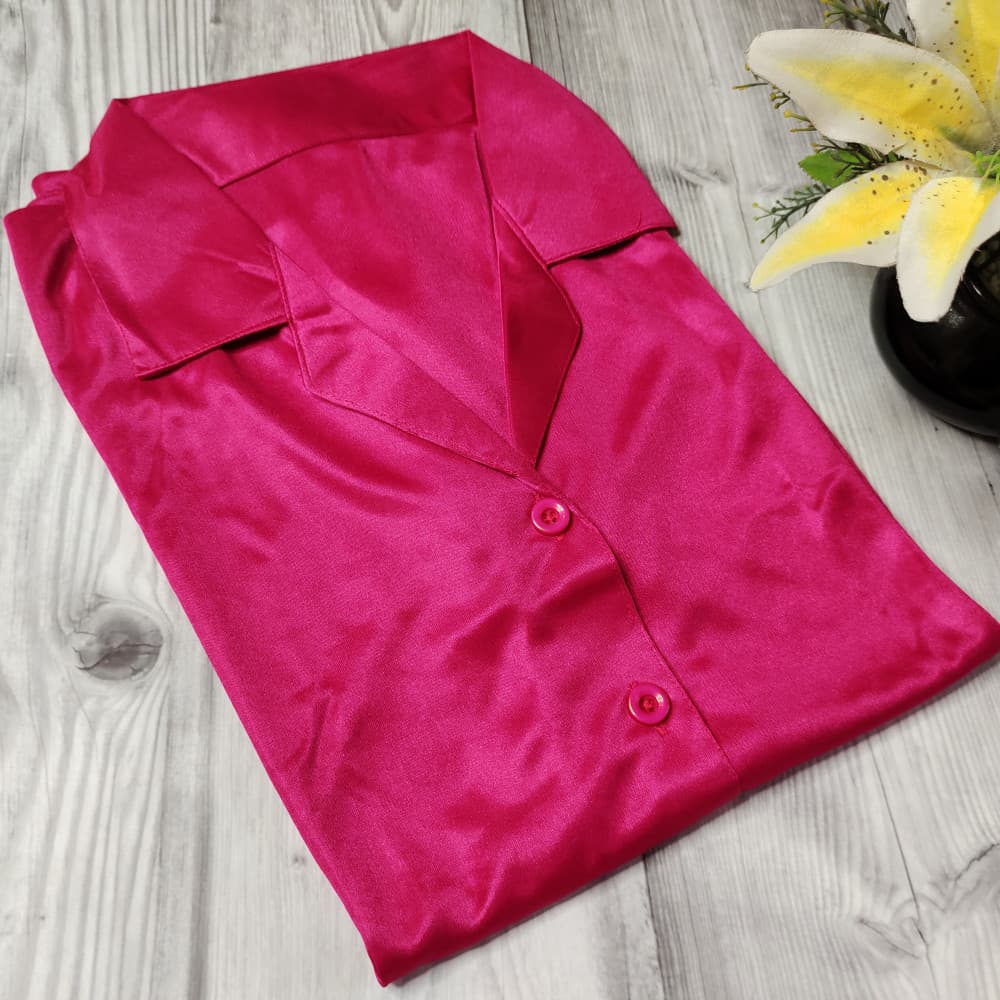 Fuchsia Pink Night Suits for Girls/Ladies