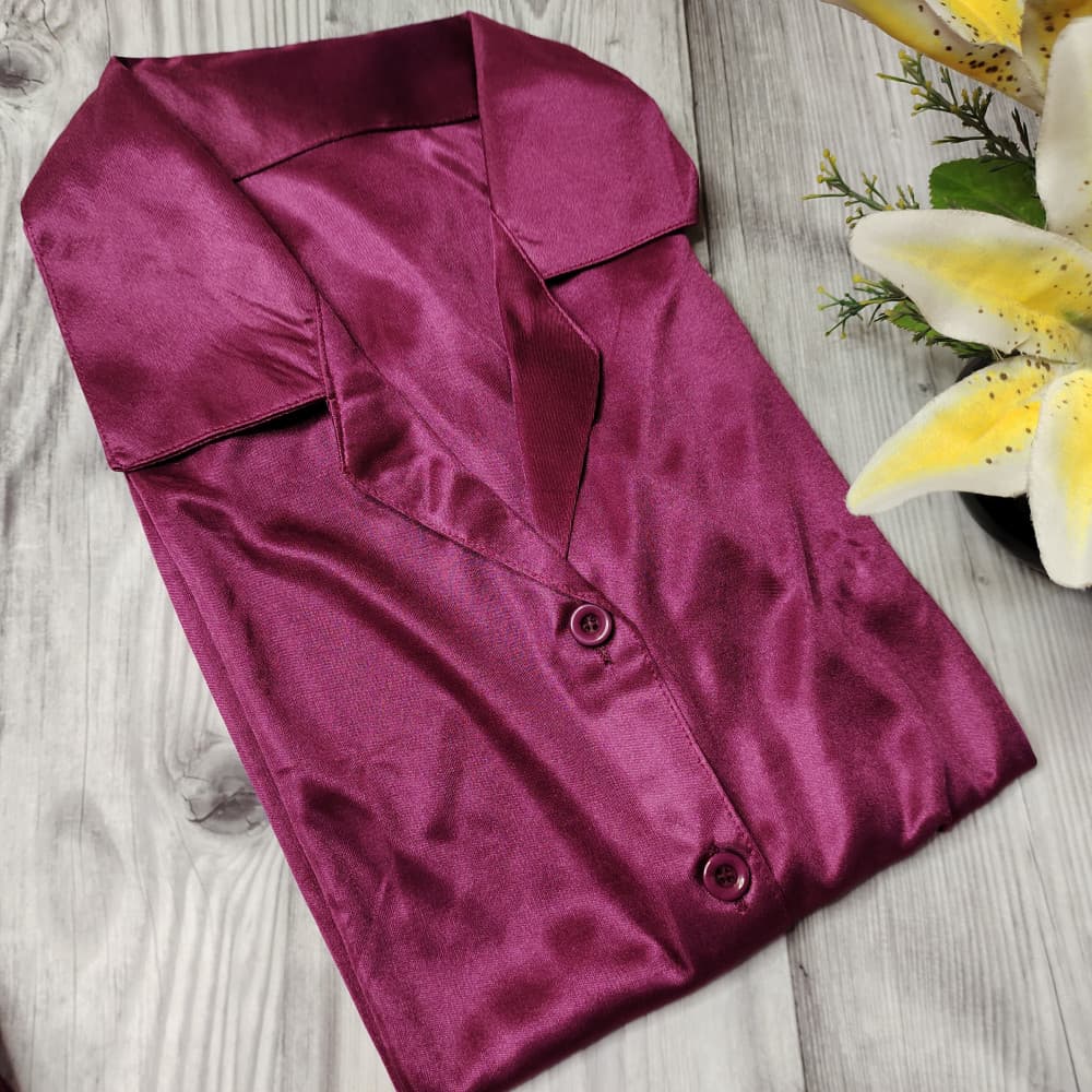Magenta Night Suits for Girls/Ladies