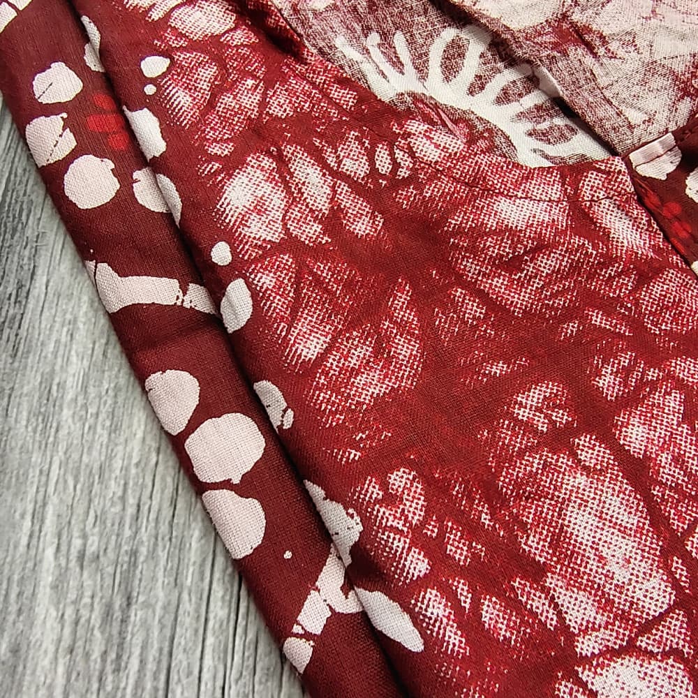 Coke Cotton Batik Print Night Gown