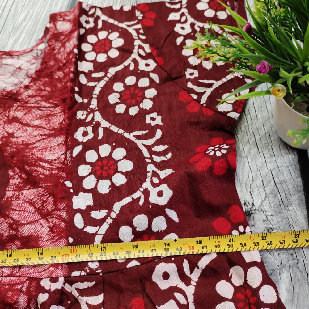 Coke Cotton Batik Print Night Gown