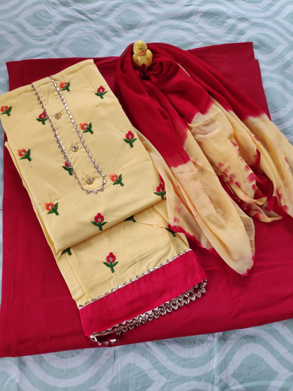 Yellow Casual Wear Suit