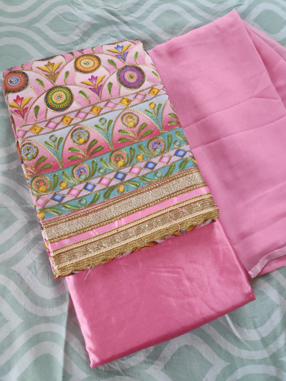Pink Festive Wear Suit