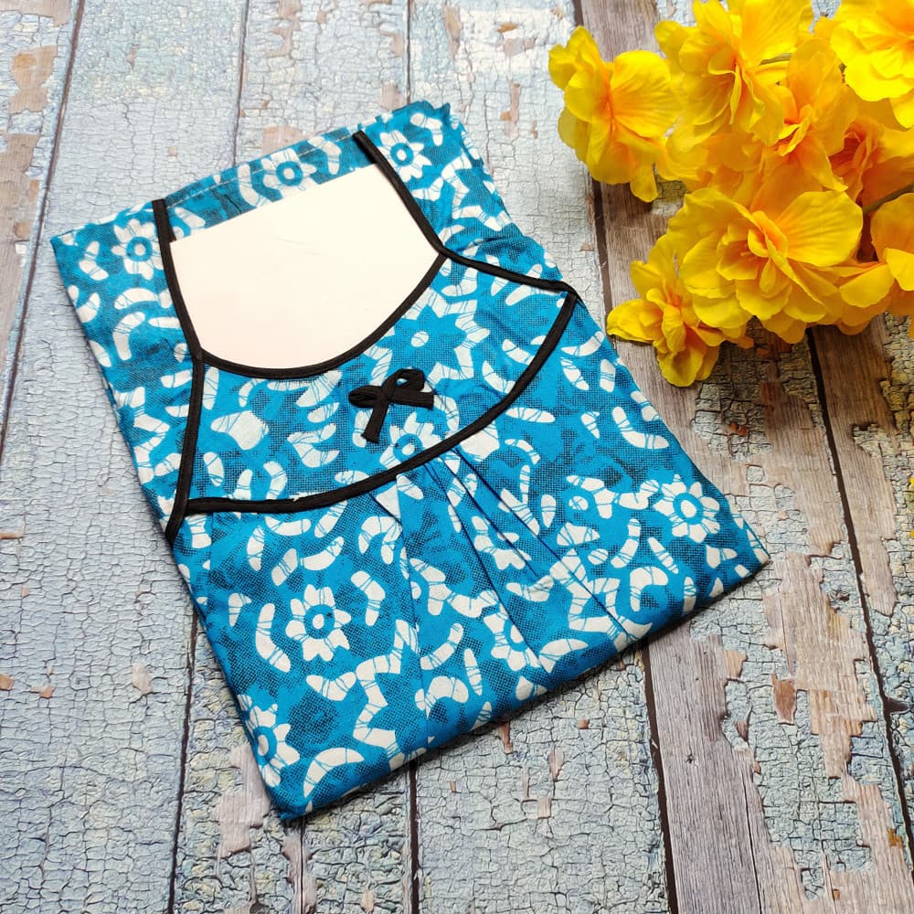 Blue Summer Nighty for Women Batik Print