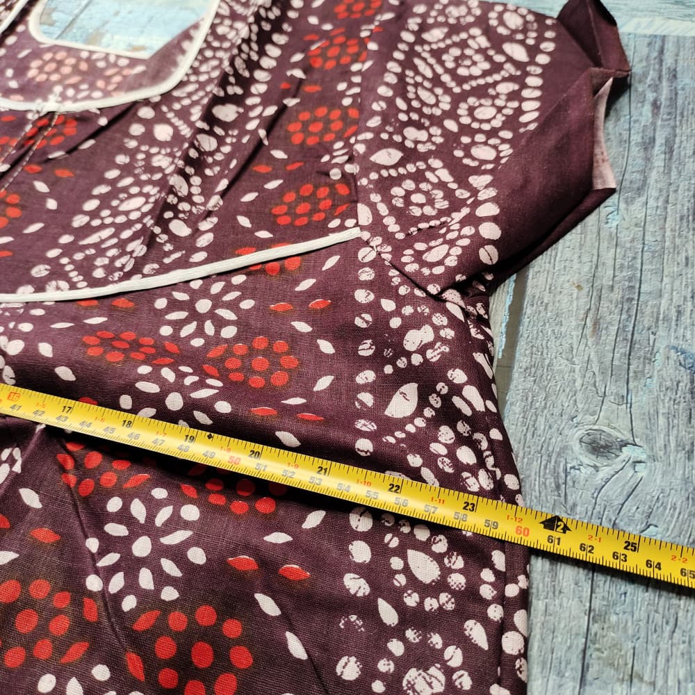 Coke Summer Nighty for Women Batik Print