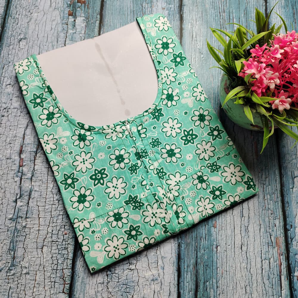 Green XXXL Pure Cotton Nighty for Women