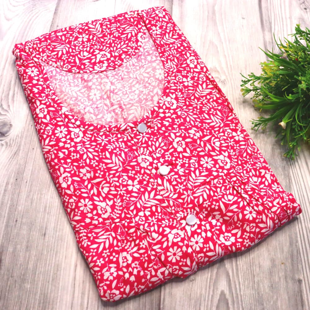 Pink 4XL - Plus Size Pure Cotton Nighty for Women