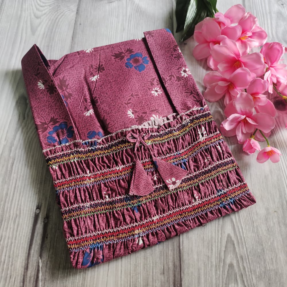 Mauve Smocking Work Night Dress