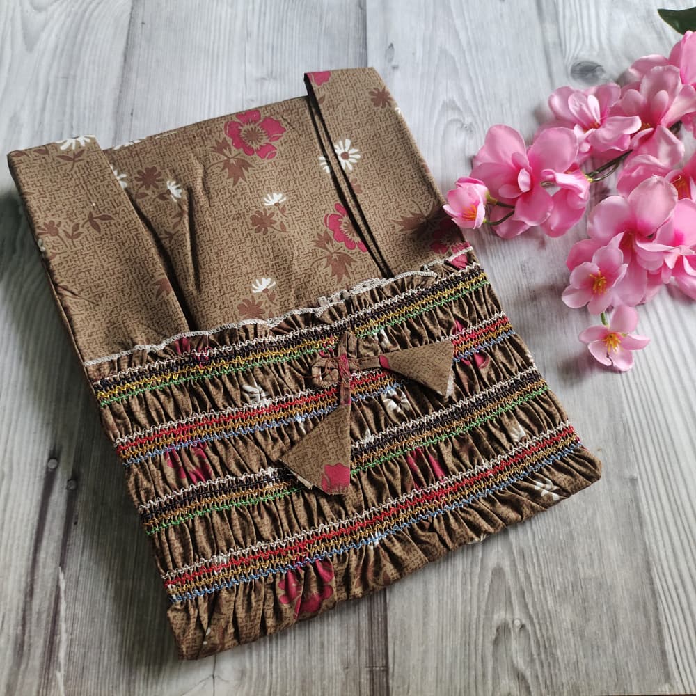 Brown Smocking Work Night Dress