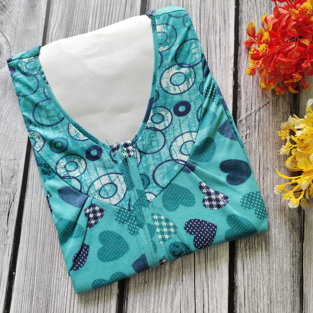 Blue Hosiery Nighty for Women