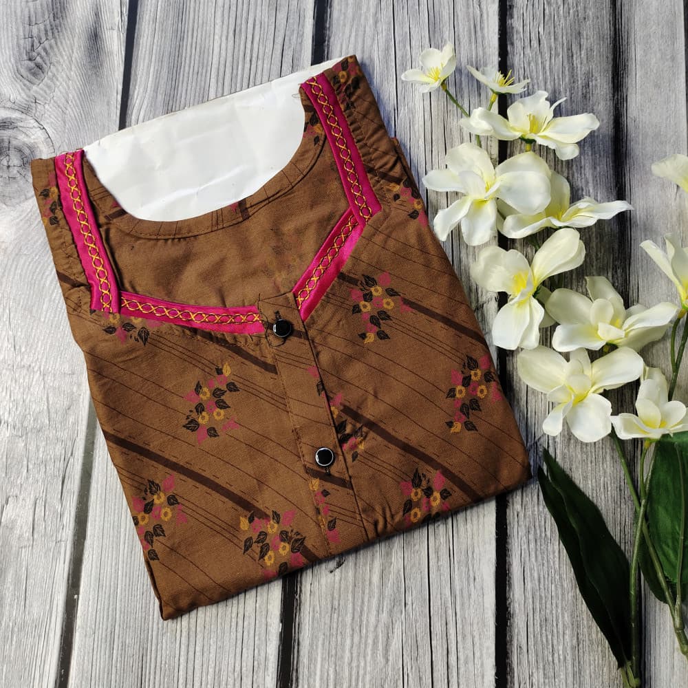 Brown Lizzy Bizzy Nighty For Women