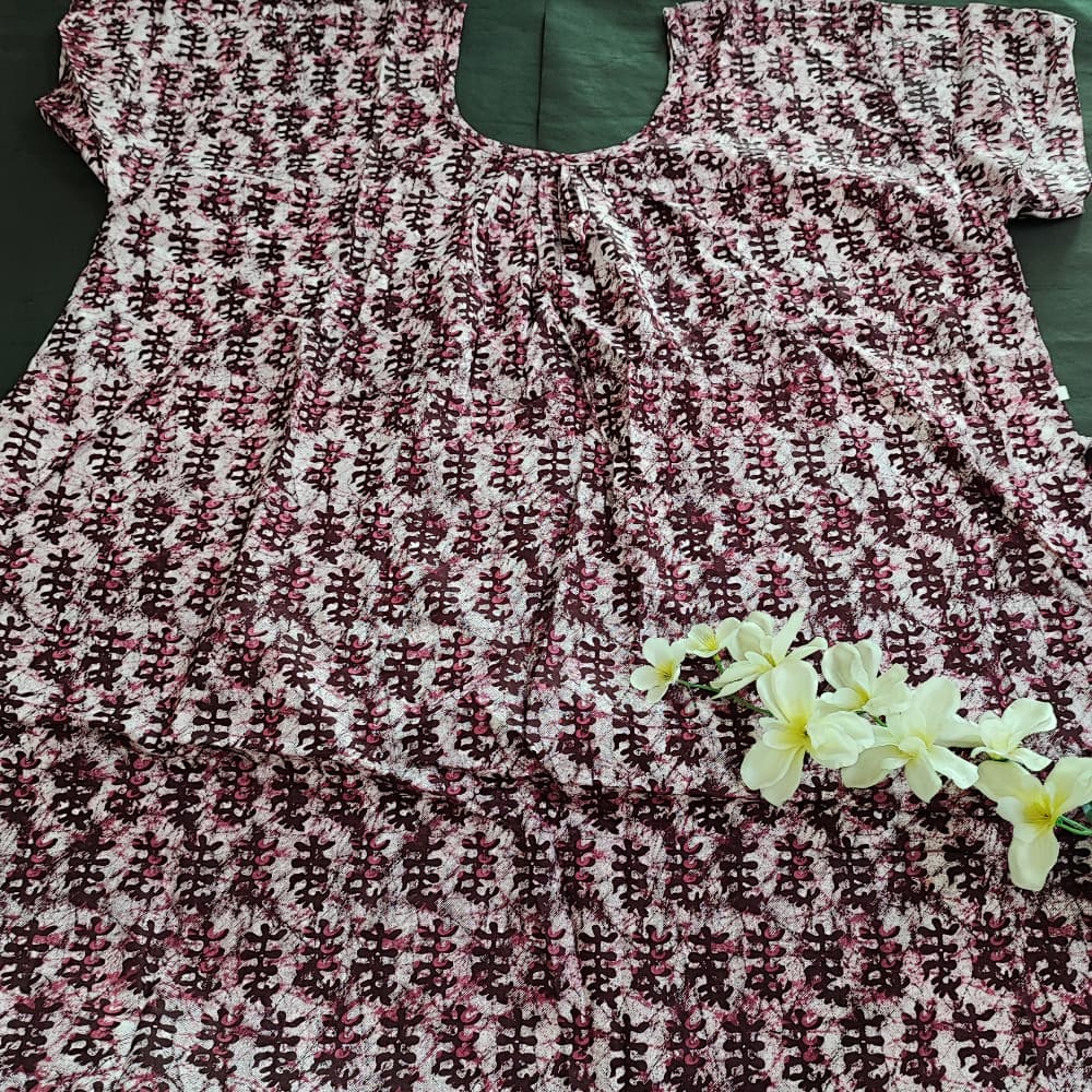 Coke Plus Size Printed Cotton Nighty