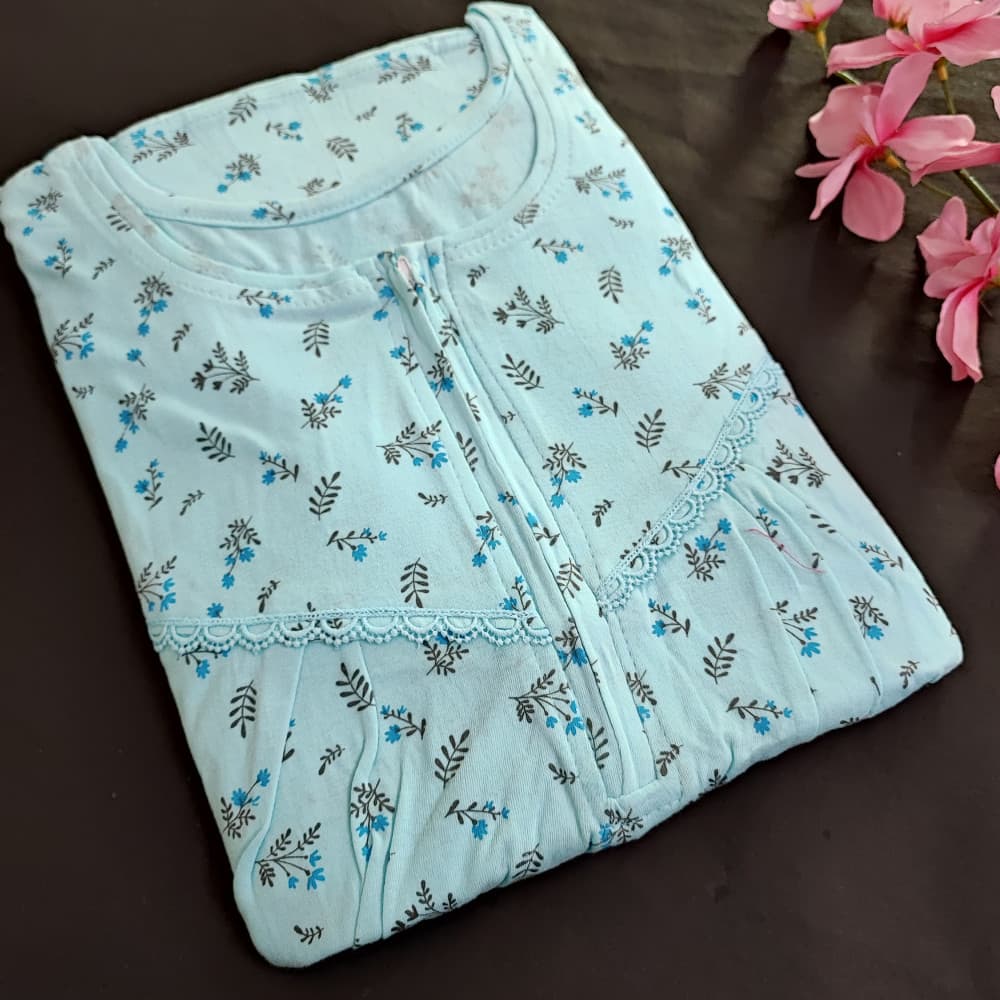 Blue Beautiful & Comfortable Modal Fabric Nighty