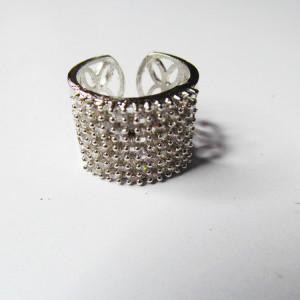 Silver color Fashion Jewellery - Girls/ Women's A D Finger Ring