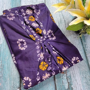 Purple color Nightwear - Batik Cotton Printed Nighty for women