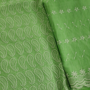 Light Green color Unstitched Suits - Casual Wear Suit