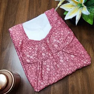 Mauve color Nightwear - Plus size Hosiery Nighty for Women 