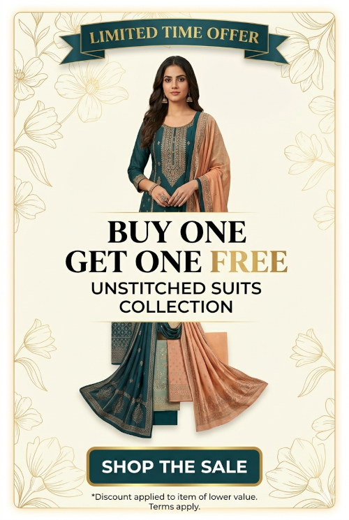 Buy One Get One Free - Unstitched Suits